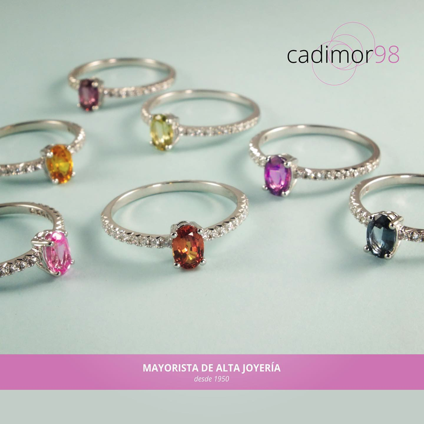 SORTIJAS ZAFIROS Y DIAMANTES