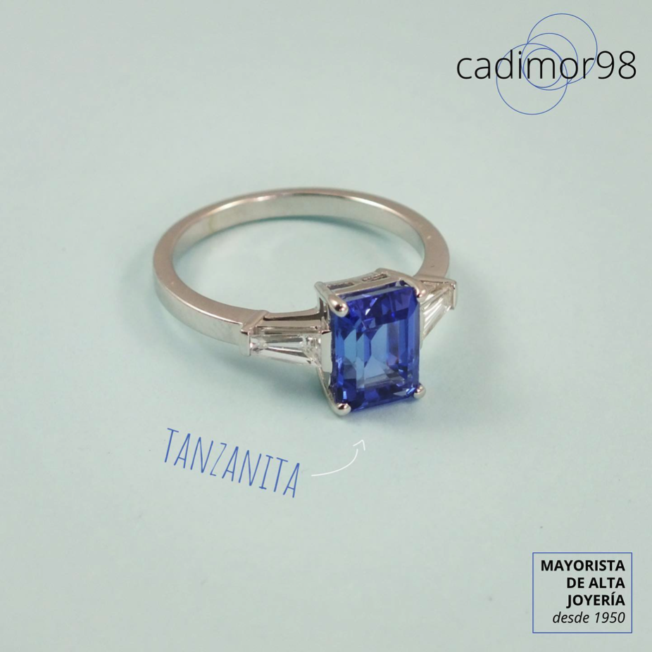 SORTIJA TANZANITA Y DIAMANTES CADIMOR98